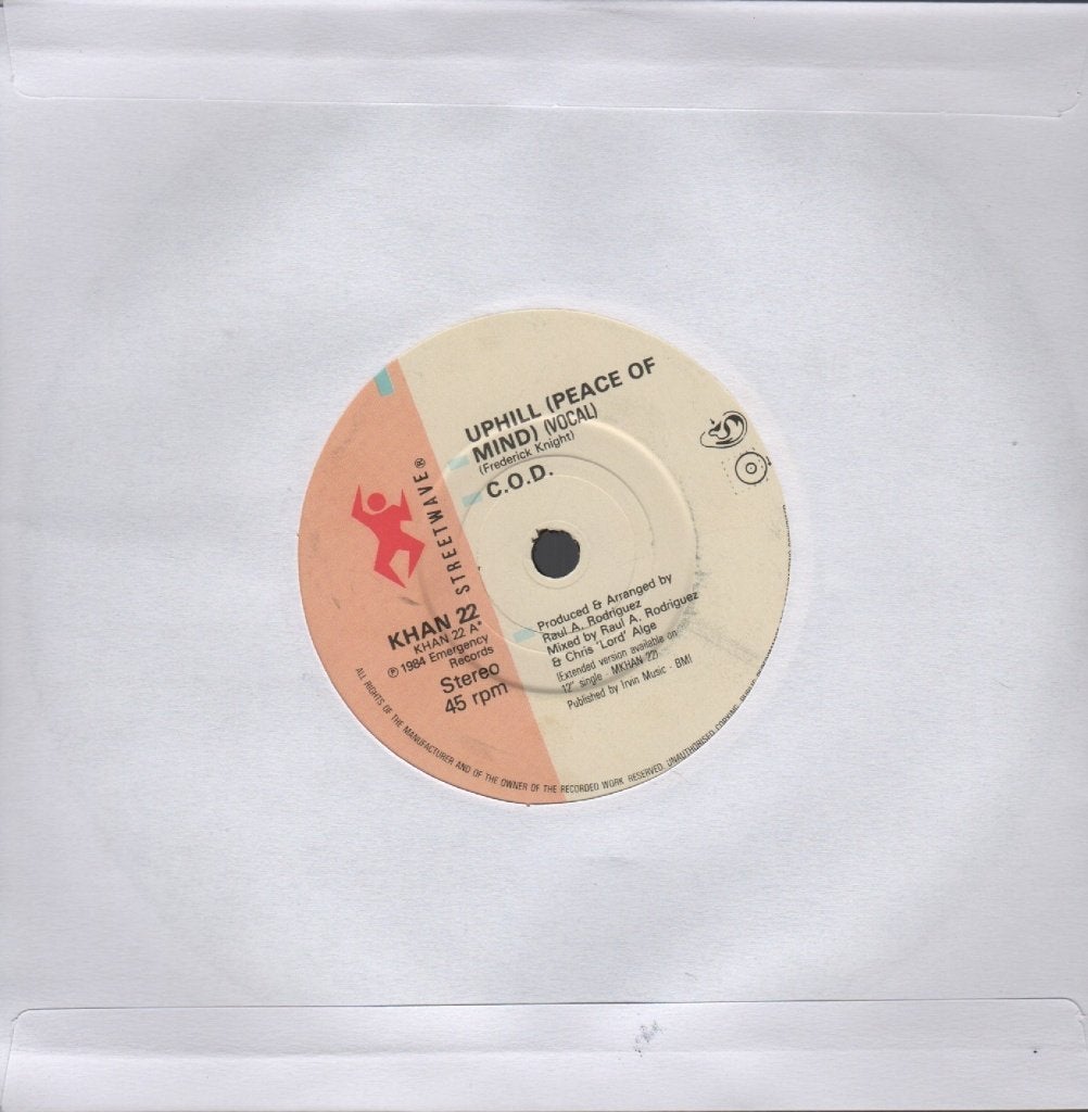 C.O.D. – Uphill (Peace Of Mind), Gebruikt, Overige genres, 7 inch, Ophalen of Verzenden