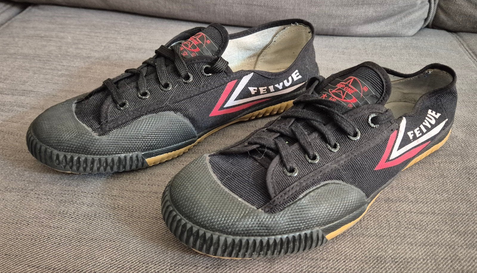 Sportschoen / Kung fu / Wushu / Tai chi - Feiyue - Mt 44, Ophalen, Gedragen, Zwart