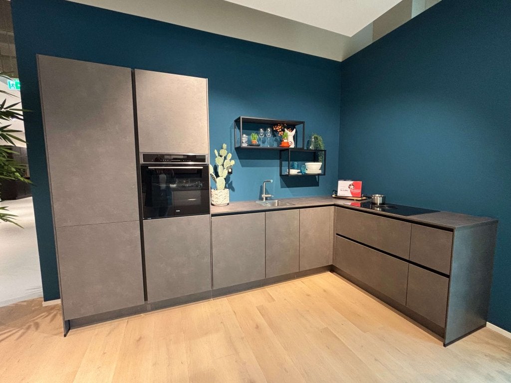 Showroomkeuken Superkeukens, Hoekkeuken, Niet ingevuld, Nieuw, Grijs