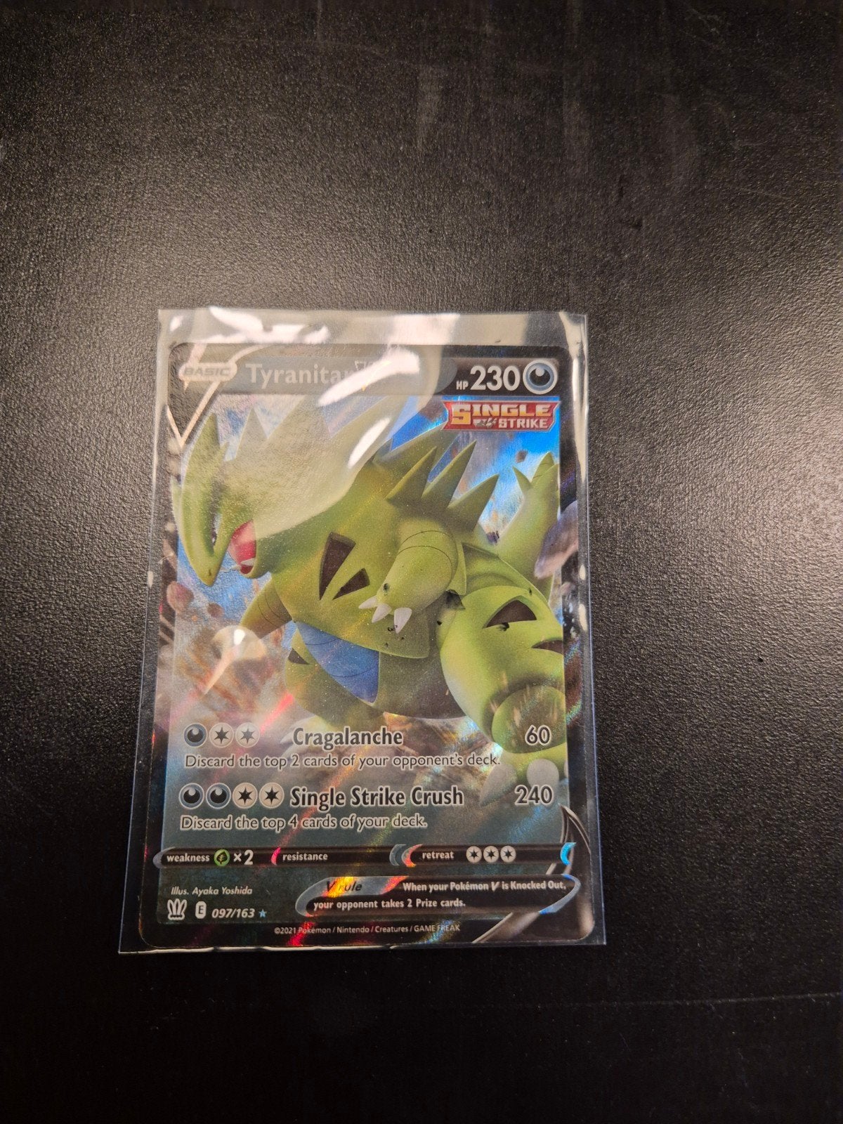 Tyranitar V BST 097/163, Ophalen of Verzenden, Zo goed als nieuw