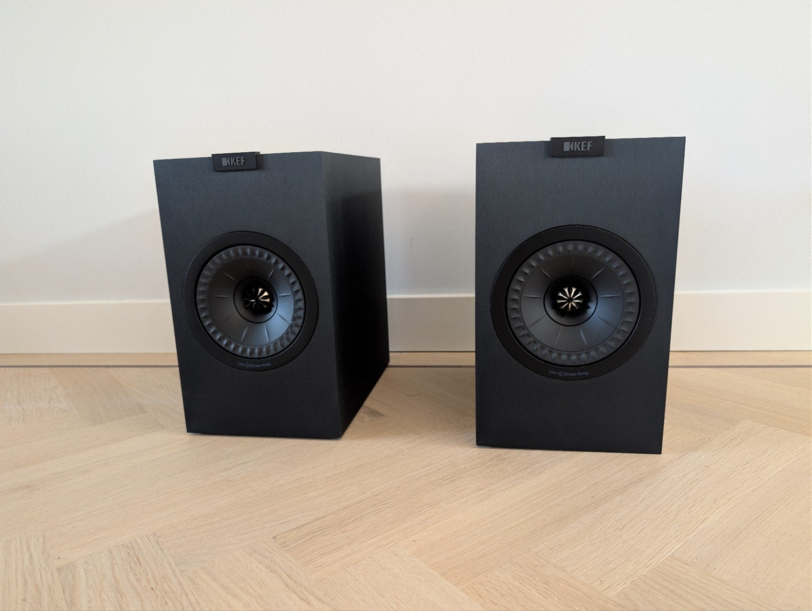 KEF Q150 Boekenplank Luidsprekers Zwart, Ophalen, Gebruikt, 60 tot 120 watt, Basreflex