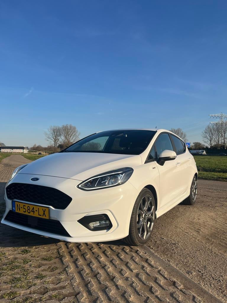Ford Fiësta ST Line 1.0 Hybrid Ecoboost 125pk 2021, Auto's, Voorwielaandrijving, Zwart, USB, Origineel Nederlands