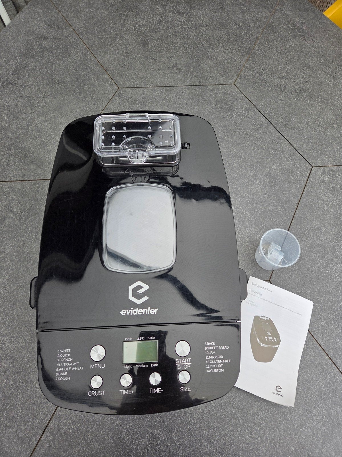 Evidenter broodbakmachine, Witgoed en Apparatuur, Ophalen, Zo goed als nieuw, Met timer, Kijkvenster