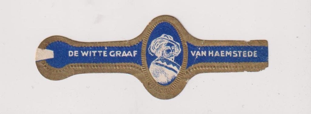 sigarenbanden - DE WITTE GRAAF VAN HAEMSTEDE, Ophalen of Verzenden, Zo goed als nieuw, Sigarenbandjes