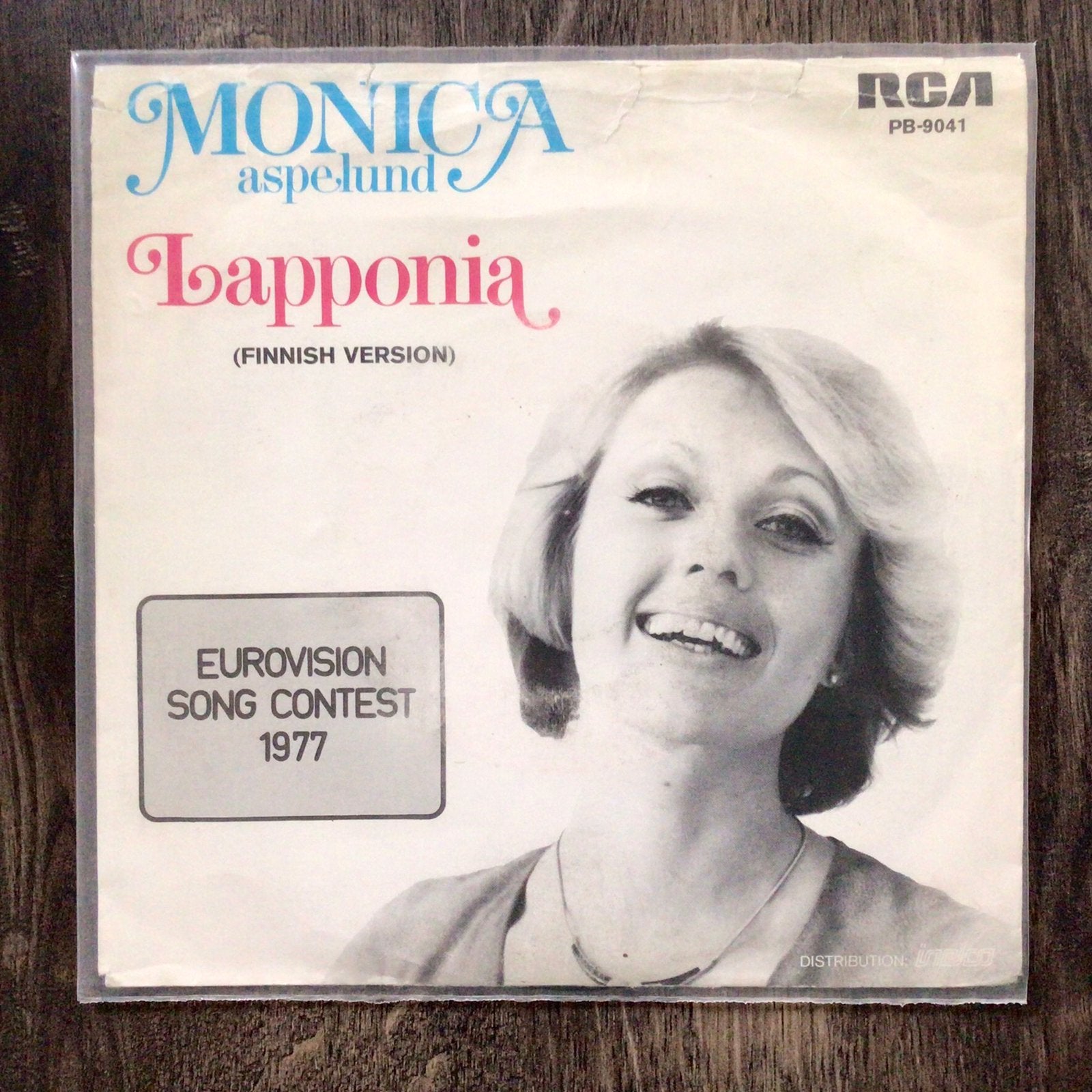 Monica Aspelund - Lapponia. (Finland)    SONGFESTIVAL 1977, Ophalen of Verzenden, Zo goed als nieuw