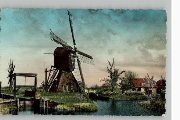 Tienhoven Wipwatermolen st 1957 uitg Rembrandt