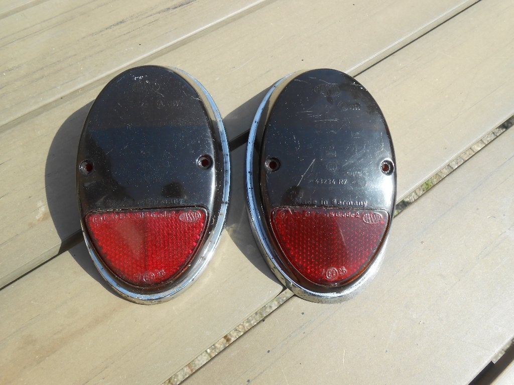 vw volkswagen kever ei model achterlicht kapjes zwart hassia, Ophalen of Verzenden, Gebruikt, Volkswagen