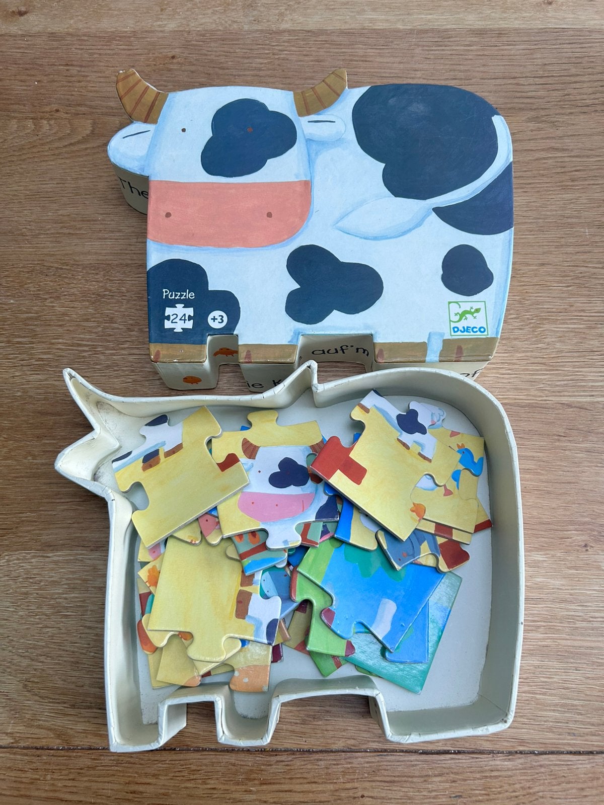 Puzzel Djeco 3+, Ophalen of Verzenden, 10 tot 50 stukjes, Zo goed als nieuw, 2 tot 4 jaar