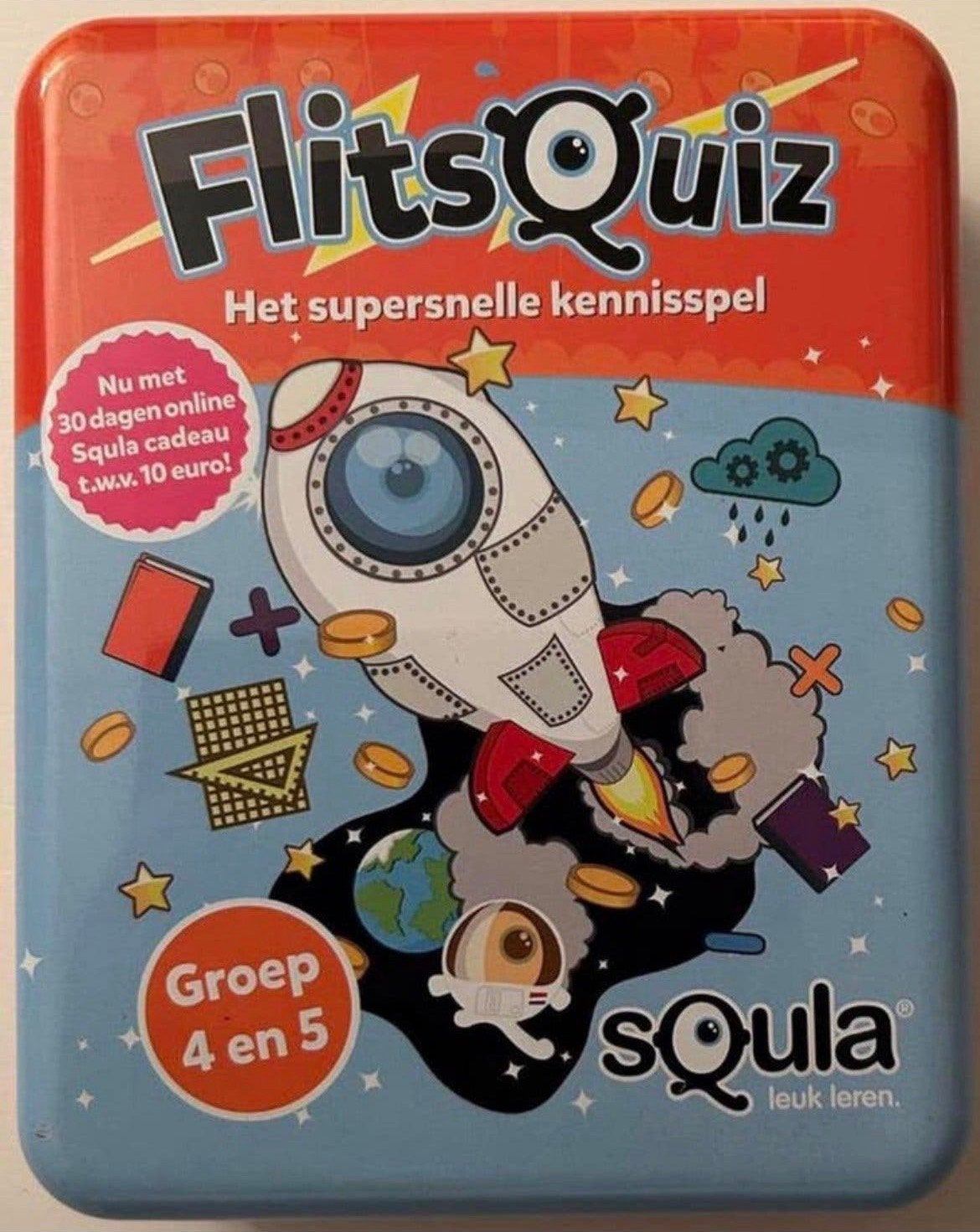 sQula flitsquiz groep 4-5 - Educatief Kaartspel, Kinderen en Baby's, Ophalen of Verzenden, Zo goed als nieuw, Taal en Lezen