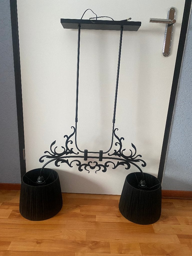 Hanglamp, Eettafel lamp, Ophalen, Zo goed als nieuw, Stof, 75 cm of meer