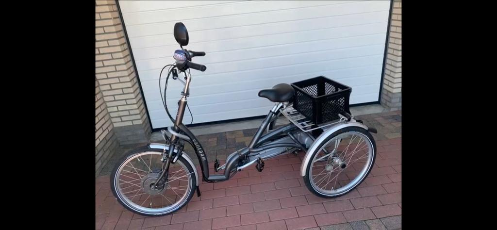 Van Raam Comfort driewieler met elektrische ondersteuning, Ophalen, Zo goed als nieuw, Trommelrem
