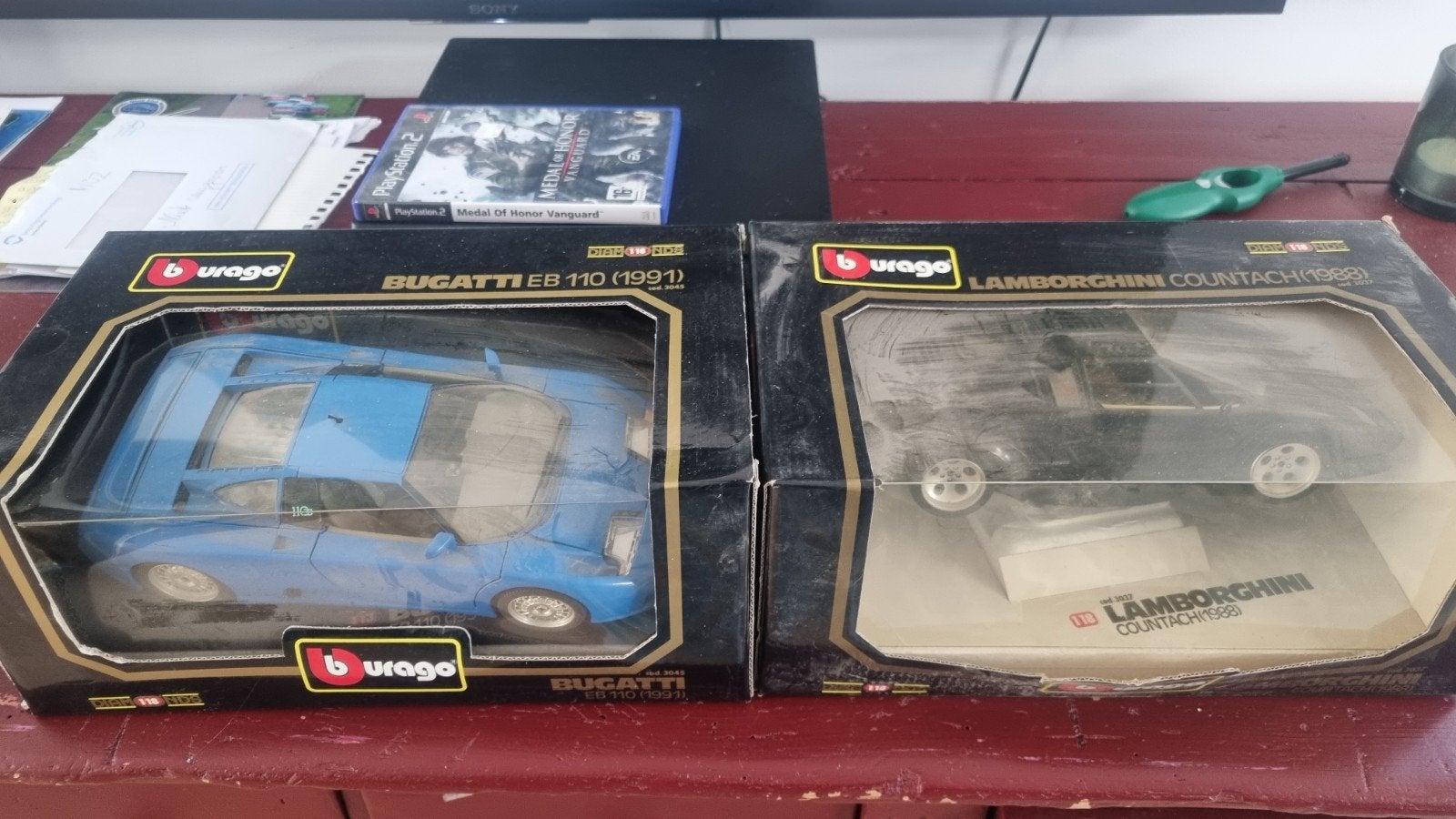 6x Brago modelauto's: Bugatti, Lamborghini, Ferrari, Mercede, Ophalen of Verzenden, Gebruikt, Overige typen
