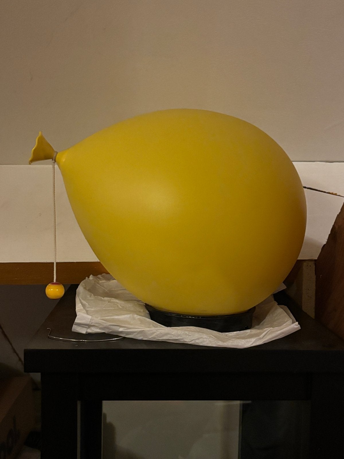 Gele ballonlamp - Unieke sfeerverlichting - Bilumen, Gebruikt, Kunststof, Geel, Ophalen of Verzenden