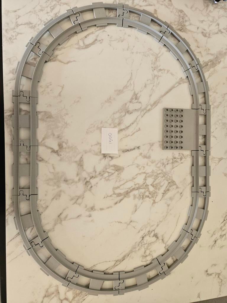0041 Duplo Trein Rails lichtgrijs, Ophalen of Verzenden, Zo goed als nieuw, Duplo