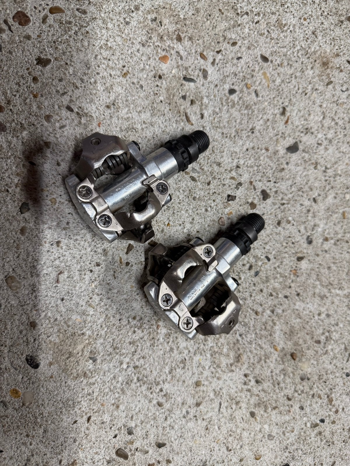 Shimano PD-M520 SPD Pedalen - Gebruikt, Fietsen en Brommers, Fietsonderdelen, Crankstel of Pedalen, Gebruikt, Ophalen of Verzenden
