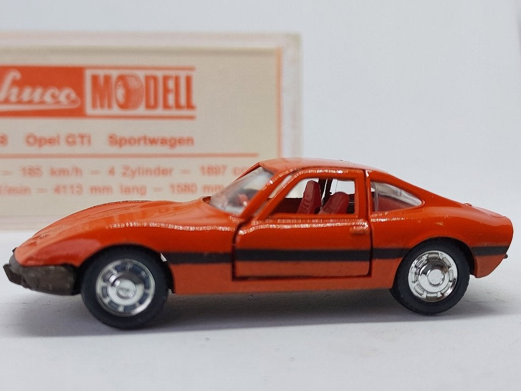 OPEL GT SCHUCO UIT 1971 PERFECT ONBESPEELD MET BOX, Hobby en Vrije tijd, Modelauto's | Overige schalen, Ophalen of Verzenden, Nieuw