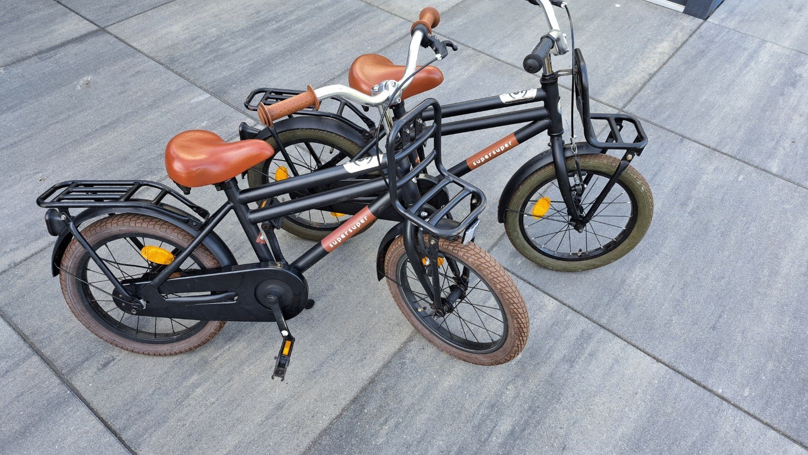 2 Supersuper 16 inch transportfietsen - Nette staat., Ophalen, Terugtraprem, Supersuper, 16 tot 20 inch