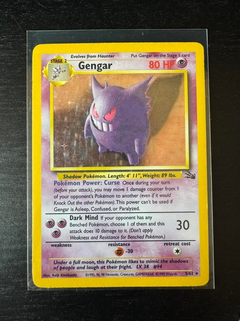 Gengar Fossil, Hobby en Vrije tijd, Verzamelkaartspellen | Pokémon, Ophalen of Verzenden, Zo goed als nieuw