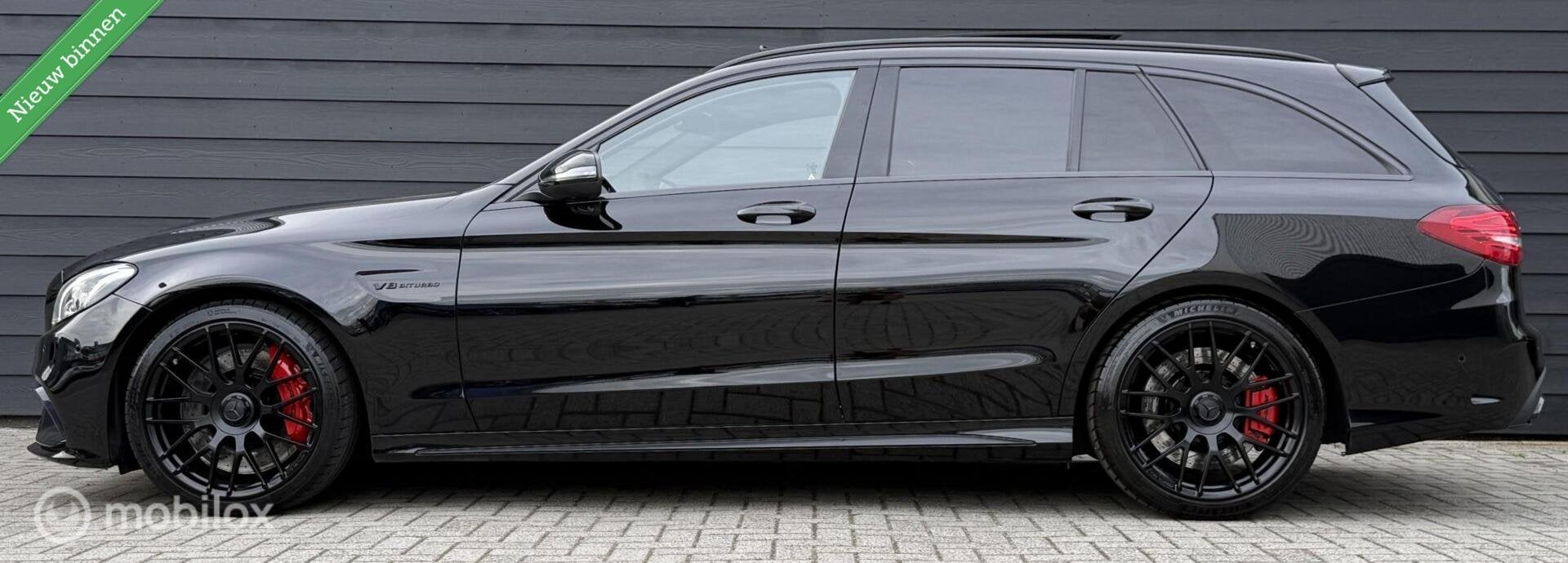 Mercedes C-klasse Estate AMG 63 S Edition 1 Pano.dak/Burmest, Auto's, Automaat, Dealer onderhouden, Achterwielaandrijving, Gebruikt