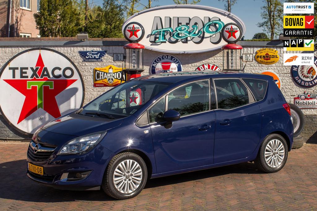 Opel Meriva 1.4 Turbo Design Edition 1e Eig. 36.200 km +NAP, Stof, Gebruikt, 4 cilinders, Blauw