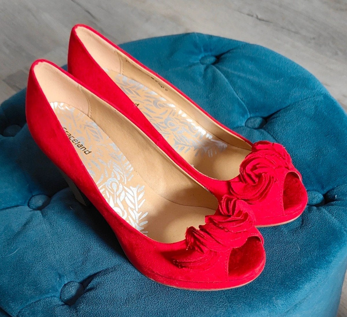 Mooie rode Peep-Toe pumps Graceland maat 39 nieuw, Ophalen of Verzenden, Nieuw, Rood