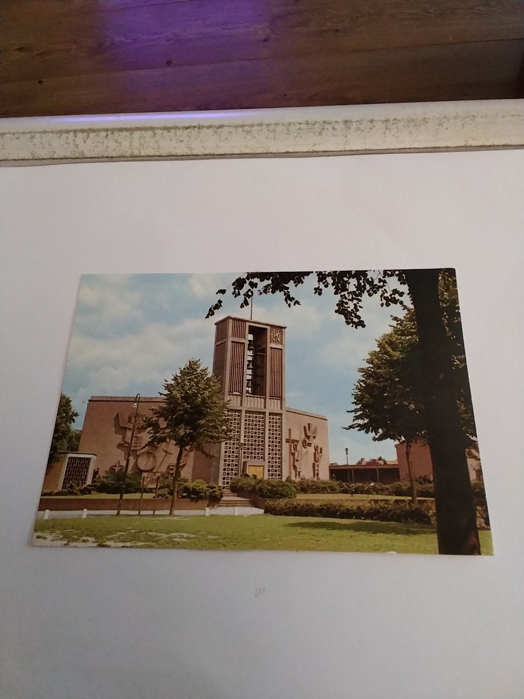 Ansichtkaart Overloon Kerk H. Theobaldus en Antonius, Ophalen of Verzenden, 1980 tot heden, Gelopen, Noord-Brabant
