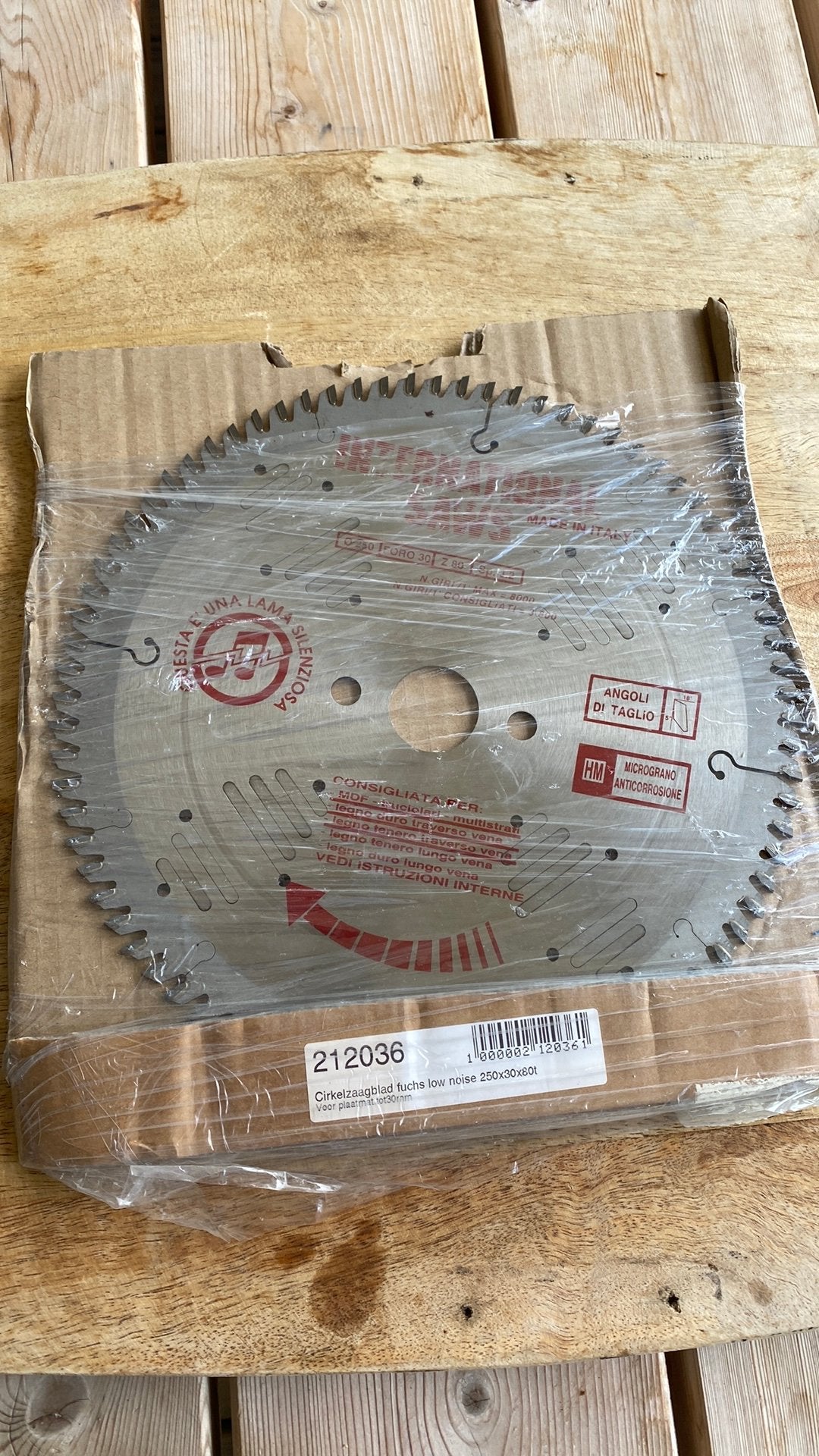 International Saws zaagblad 250mm, Nieuw, Interna, Ophalen of Verzenden, Rome