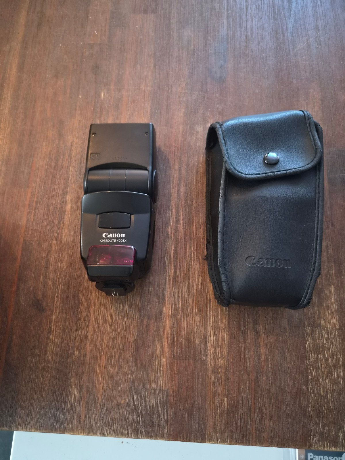 Canon Speedlite 420EX flitser met tasje, Canon, Externe flitser, Ophalen of Verzenden, TTL