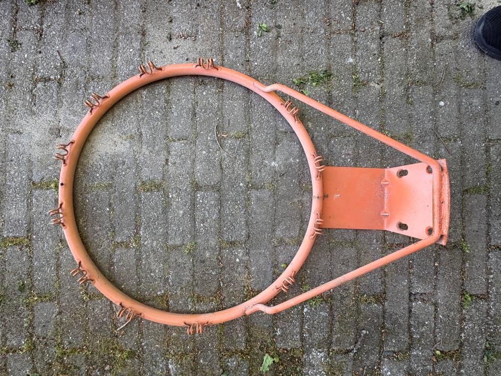 Basketbal hoop, metaal, officiële maat, Ophalen of Verzenden, Gebruikt, Ring, Bord of Paal