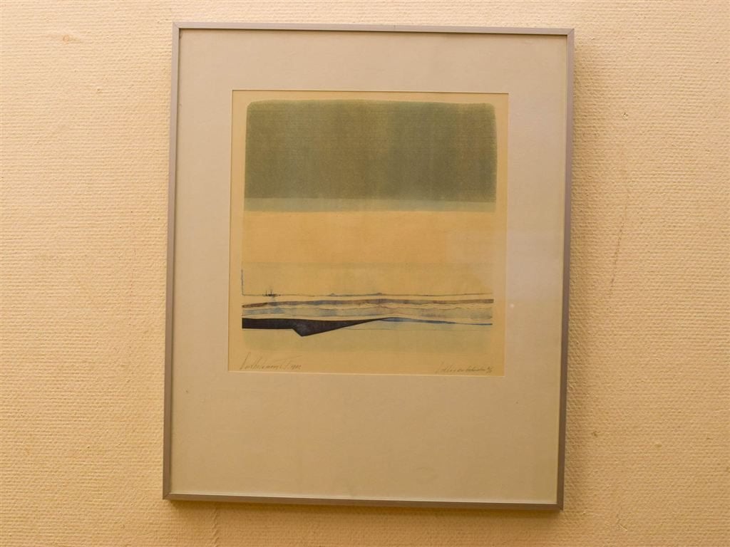Prent/tekening van het strand 51642