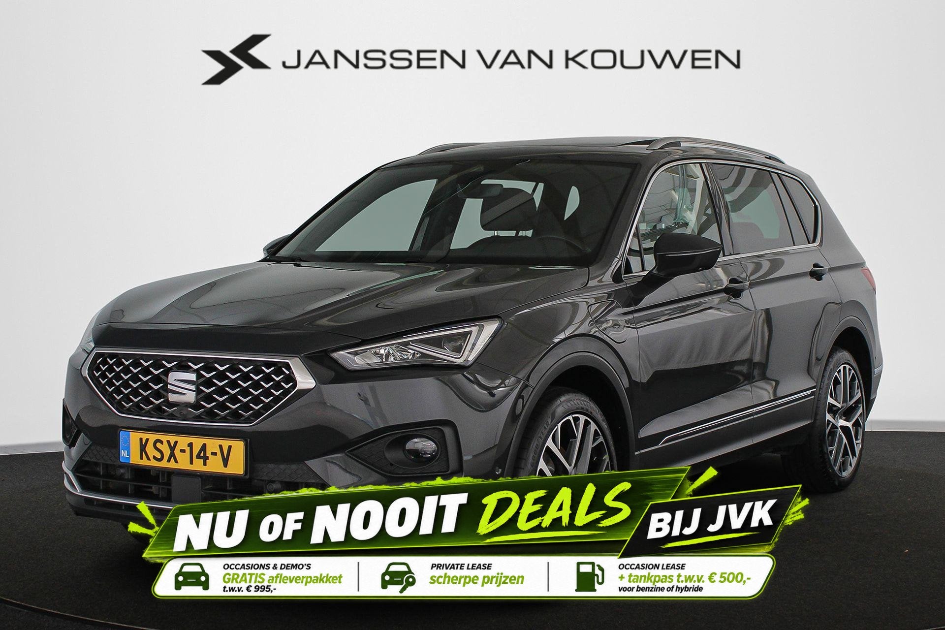 SEAT Tarraco 1.4 TSI e-Hybrid PHEV Xperience Panoramadak Tre, Auto's, Stof, 4 cilinders, Hybride Elektrisch/Benzine, 13 kWh
