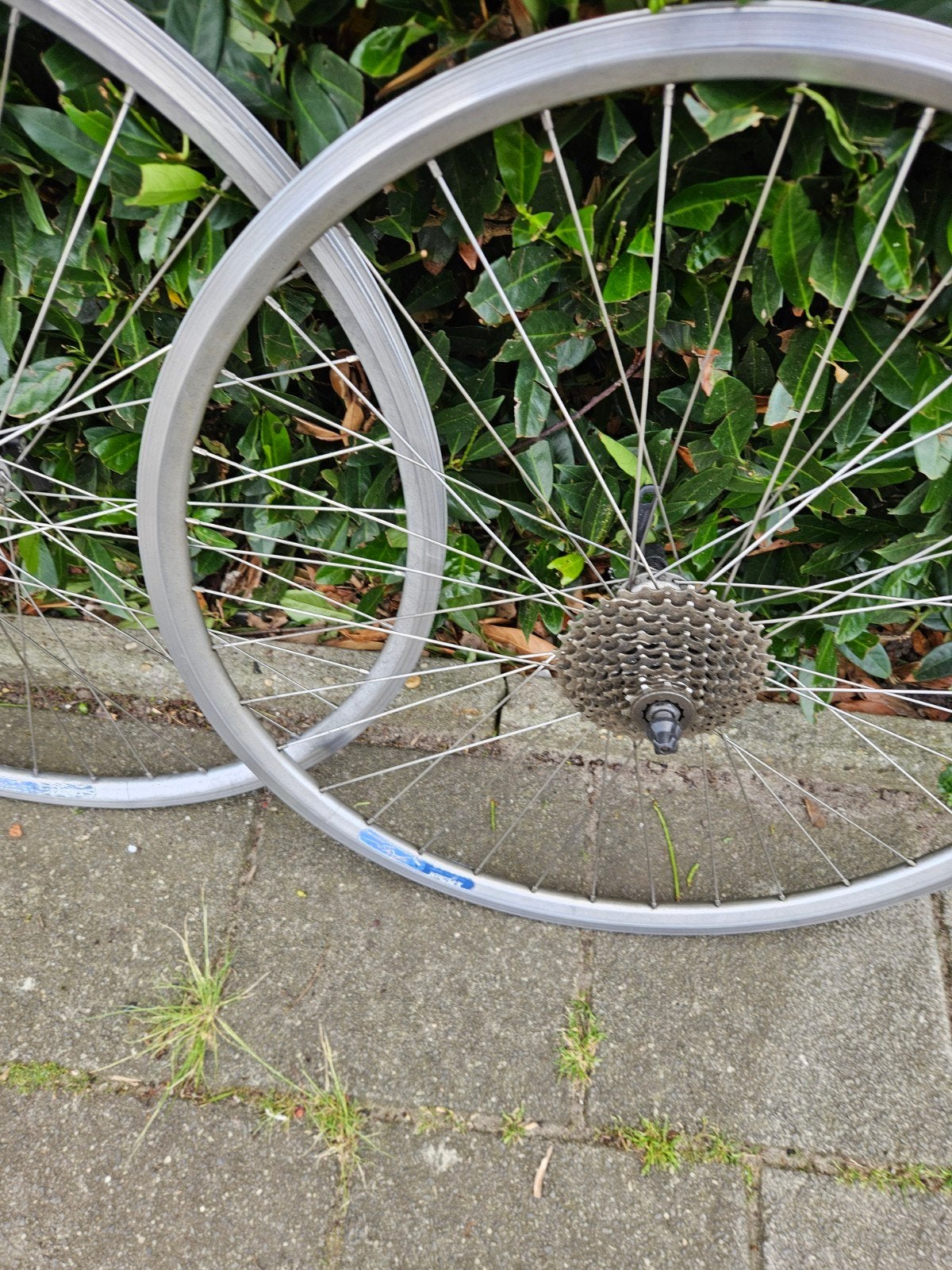 Racewielen 28 inch met Shimano Deore 9-speed, Fietsen en Brommers, Fietsonderdelen, Ophalen of Verzenden, Gebruikt, Shimano Deore