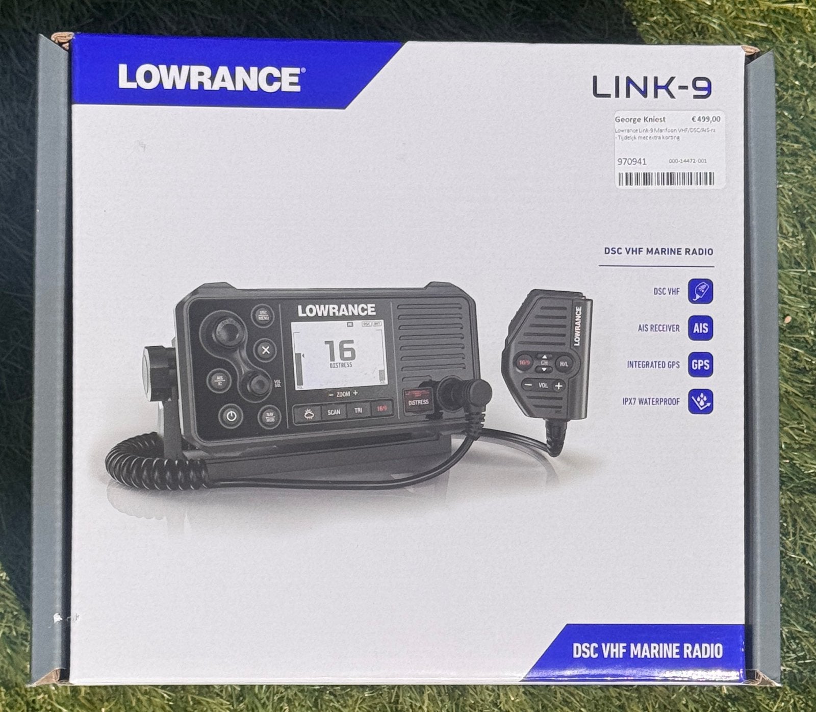 Lowrance Link-9 DSC VHF Marifoon met AIS en GPS, Ophalen of Verzenden, Nieuw, Motor en Techniek