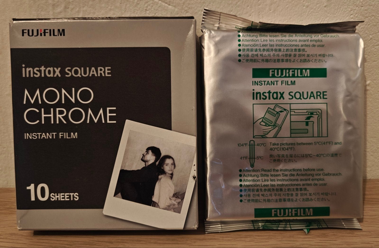 instax square monochrome sheets, Fotopapier, Ophalen of Verzenden, Nieuw, Fujifilm