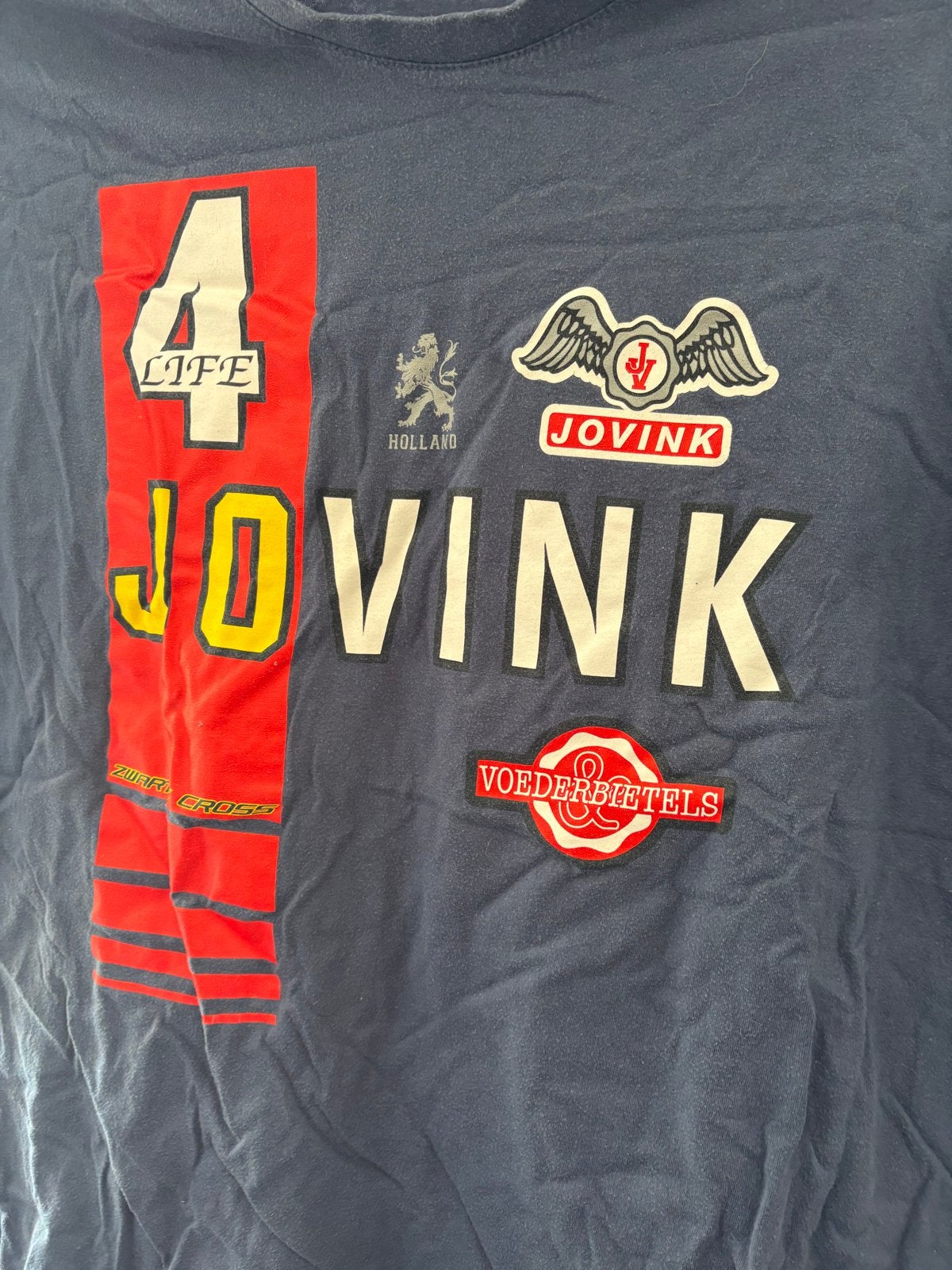 Jovink en de Voederbietels T-shirt XL - Zwarte Cross Nostalg, Ophalen of Verzenden, Gedragen