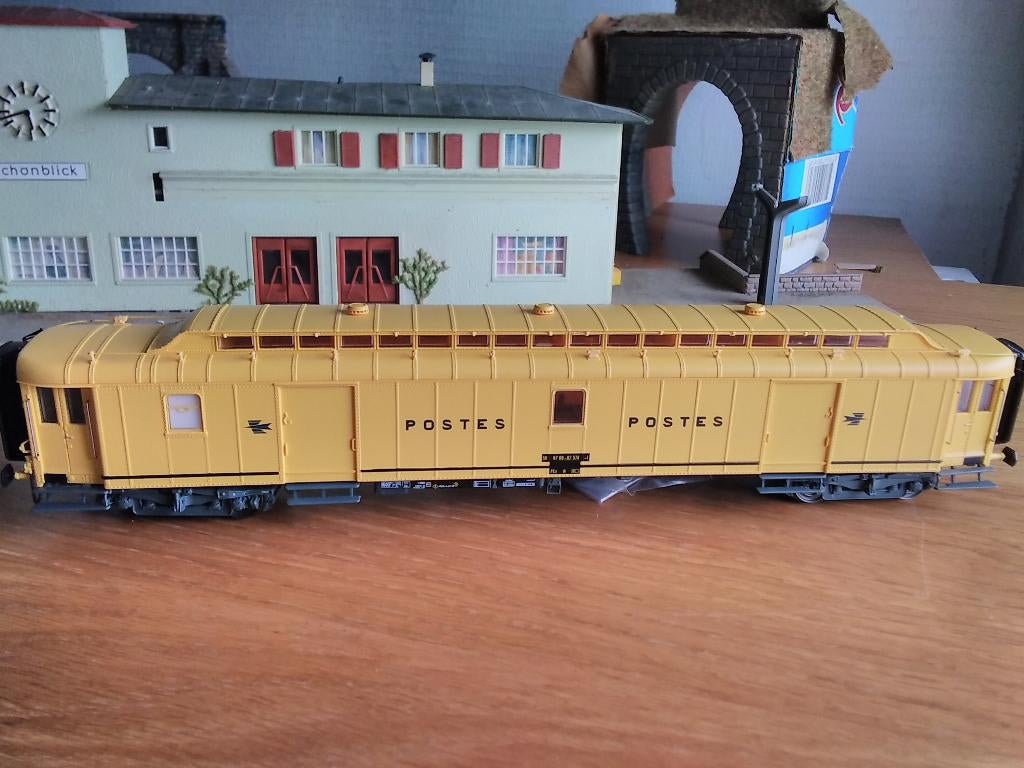 Sncf ocem ptt pez y24  HO. EP 4, Ophalen of Verzenden, Zo goed als nieuw, Gelijkstroom, Wagon
