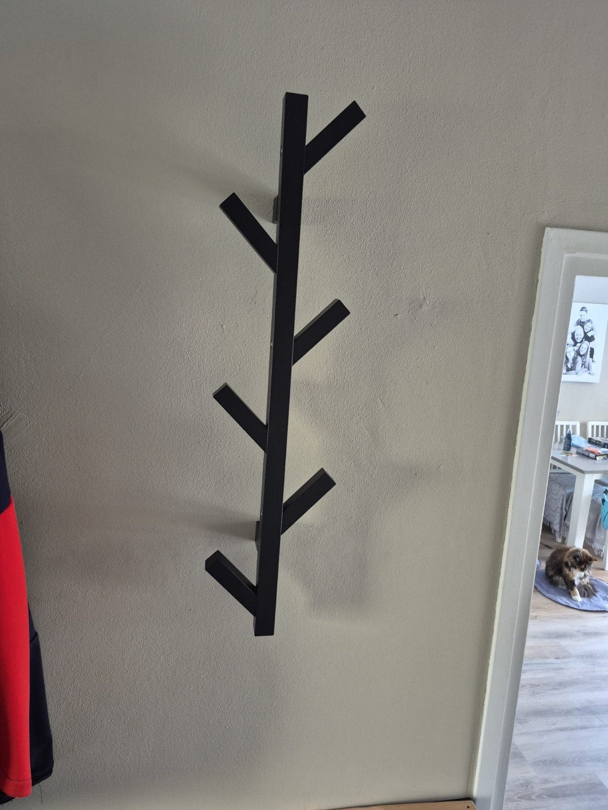 IKEA TJUSIG Kapstok - Zwart ,3 stuks, Zo goed als nieuw, Minder dan 100 cm, Hout, Ophalen
