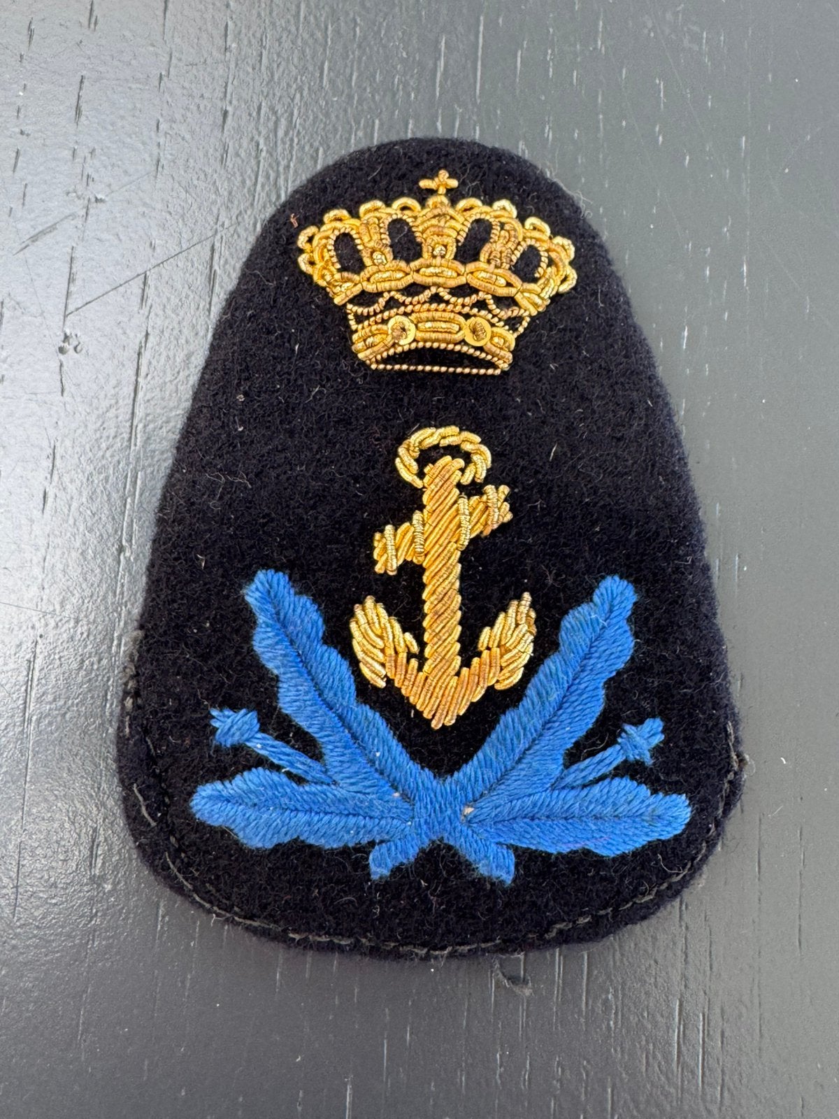KM hoedembleem Marva Adelborsten, Ophalen of Verzenden, Marine, Nederland, Embleem of Badge