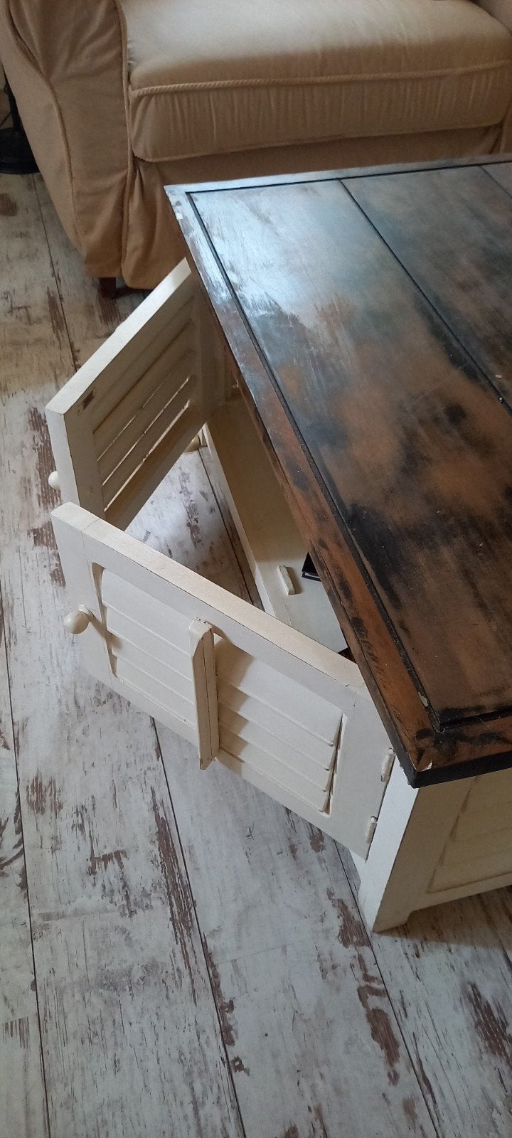 SALONTAFEL RIVÌERA MAISON., Huis en Inrichting, Ophalen, Minder dan 45 cm, Gebruikt, Vierkant