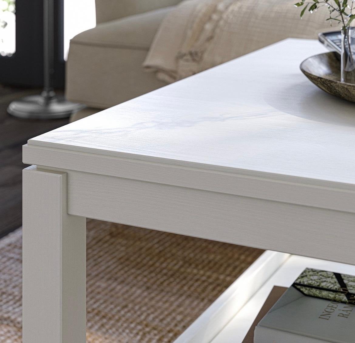 IKEA HAVSTA salontafel - wit - 100x75 cm, Ophalen, 100 tot 150 cm, 50 tot 100 cm, Zo goed als nieuw