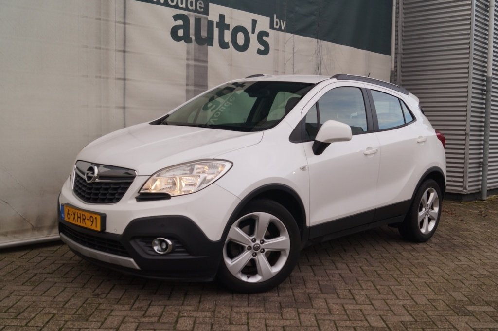Opel Mokka 1.6 Edition Plus -AIRCO-PDC-TREKHAAK- (bj 2012), Auto's, Voorwielaandrijving, Euro 5, Gebruikt, 4 cilinders