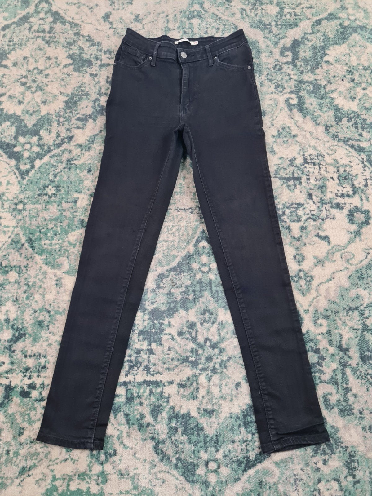 Levi's 711 skinny W29 L30 Dames Tulsi2930 Zwart Mid-rise, Kleding | Dames, Zwart, Ophalen of Verzenden, Zo goed als nieuw, W28 - W29 (confectie 36)