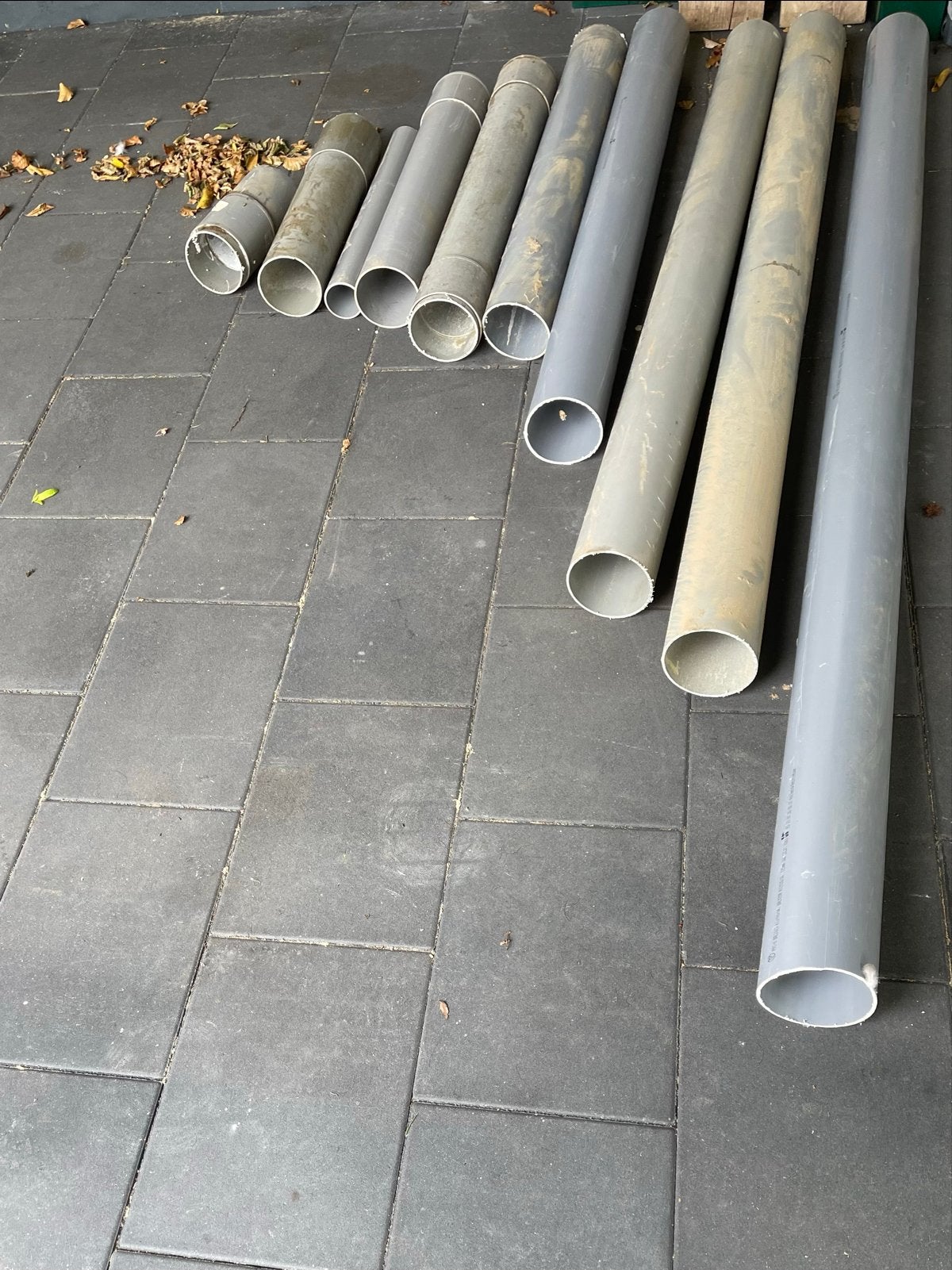 Gratis Diverse PVC buizen voor afvoer,, Doe-het-zelf en Verbouw, Buizen en Afvoer, Ophalen, Afvoer, Gebruikt, Pvc