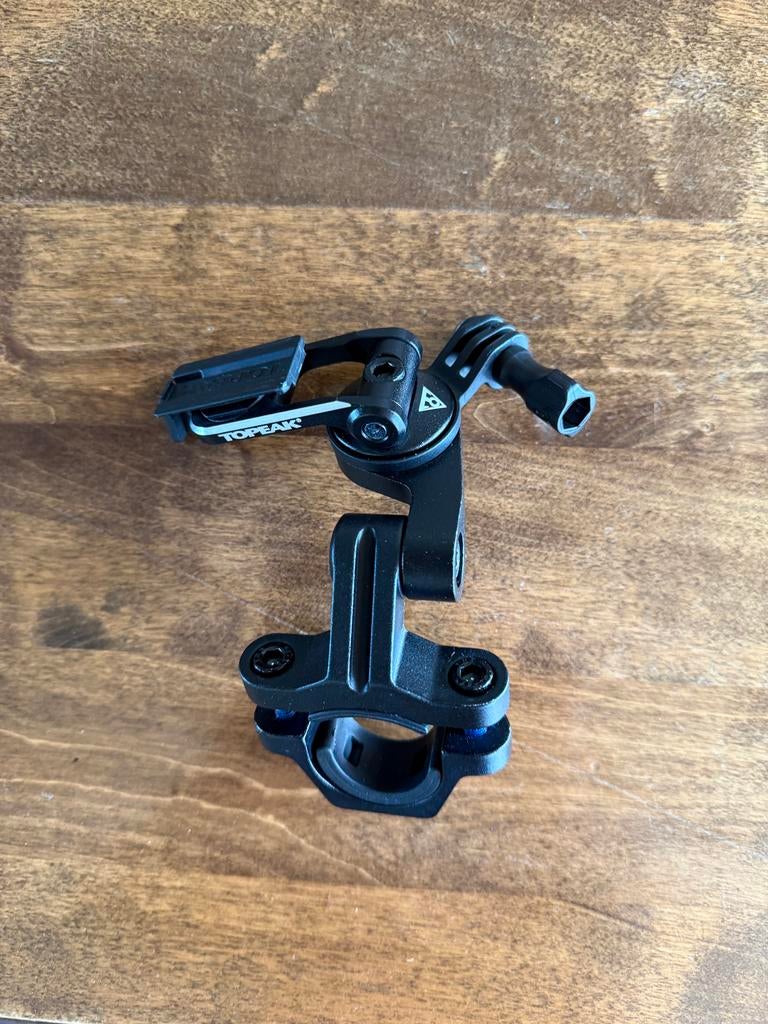 Topeak Ridecase fietsbevestiging met GoPro mount, Ophalen of Verzenden, Gebruikt