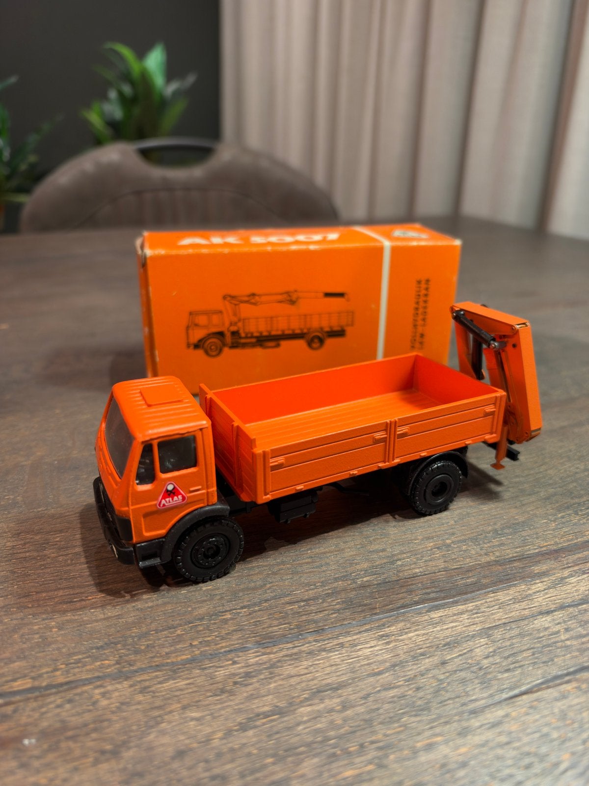 Conrad Atlas AK 5007 kraanwagen 1:50 – Met doos, Ophalen of Verzenden, Zo goed als nieuw, Tractor of Landbouw