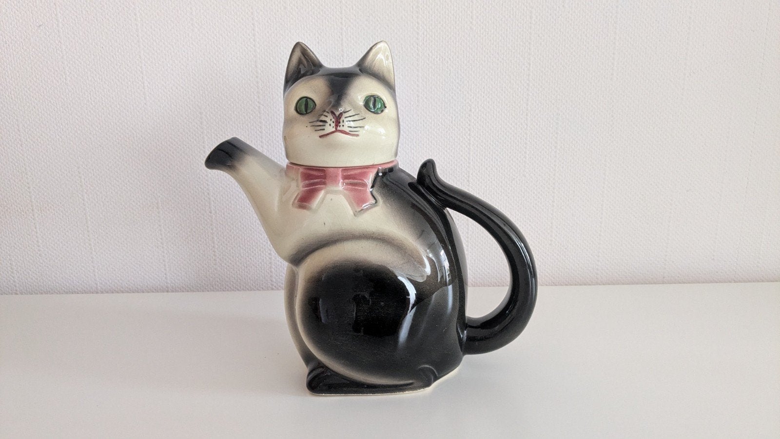 Theepot kat duits aardewerk, Ophalen