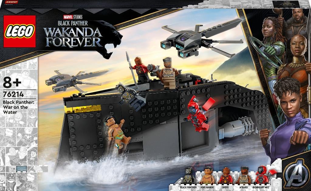 LEGO Black Panther: Oorlog op het water (76214), Kinderen en Baby's, Speelgoed | Duplo en Lego, Marvel, Lego, Nieuw, Ophalen of Verzenden