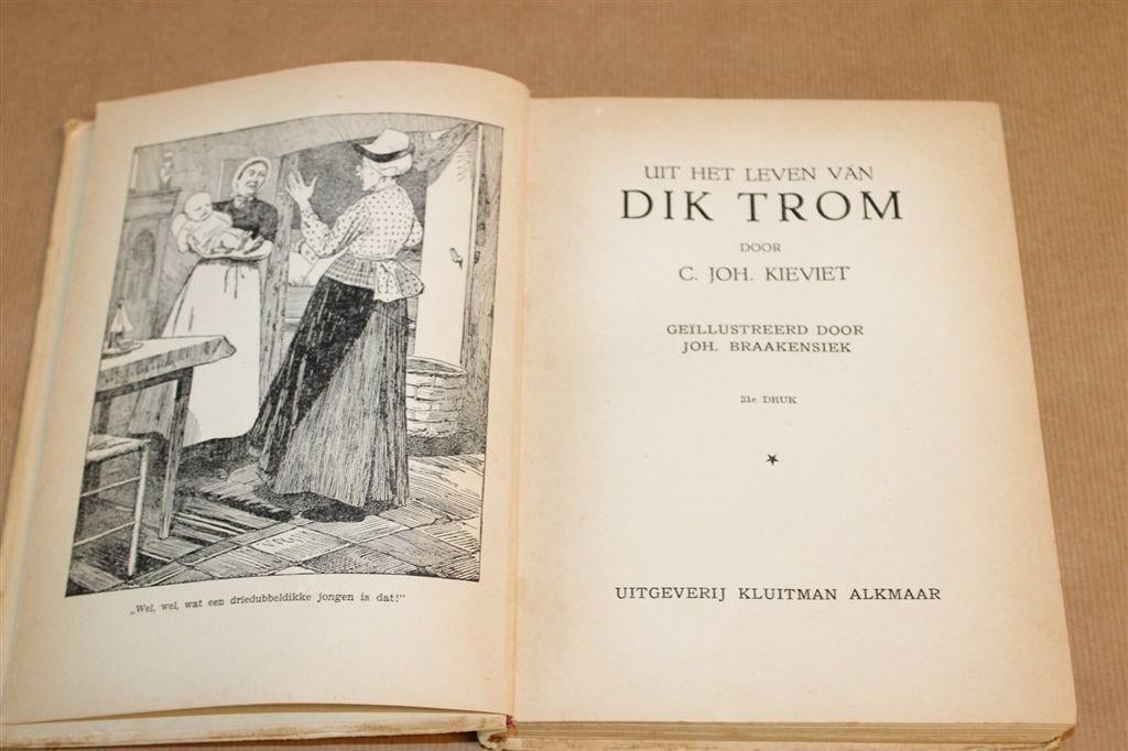 Uit het Leven van Dik Trom — Vintage Jeugdboek ca. 1948, Ophalen of Verzenden, Gelezen
