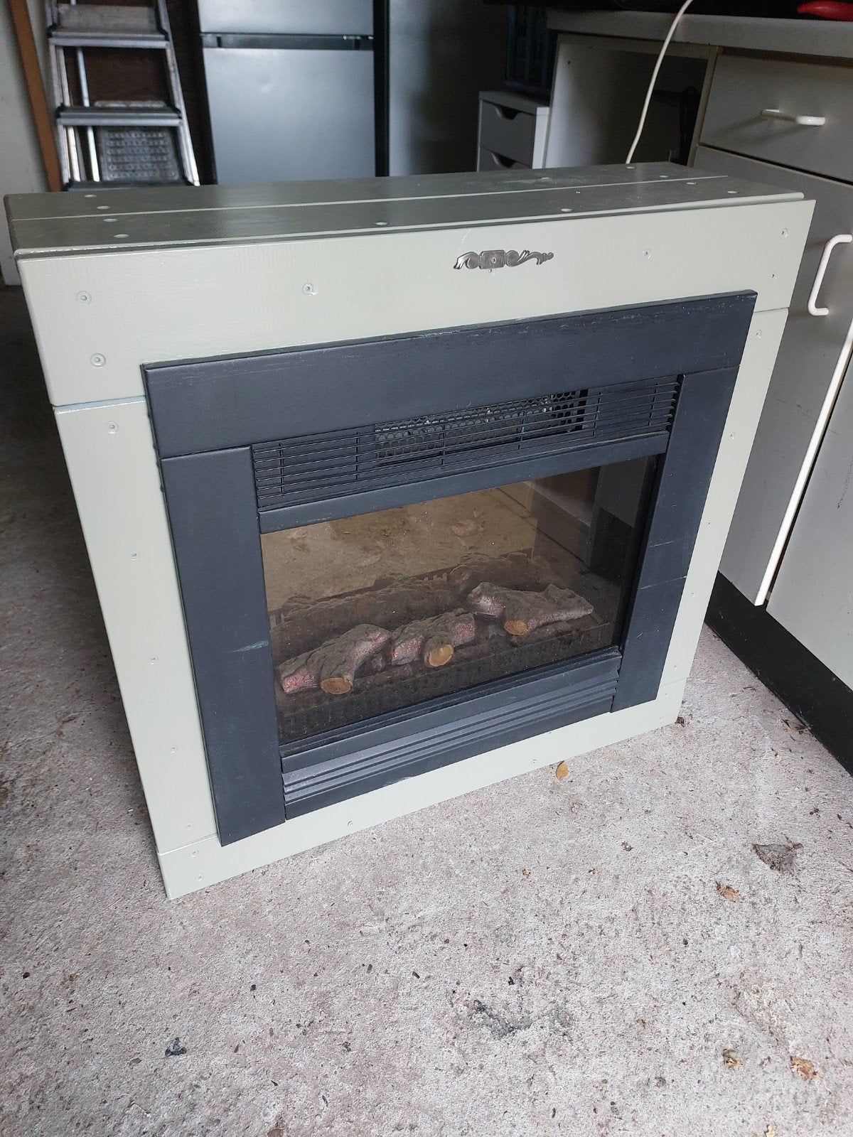 Sfeerhaard met verwarming - licht defect, Ophalen, Gebruikt, Vrijstaande haard, Elektrische haard