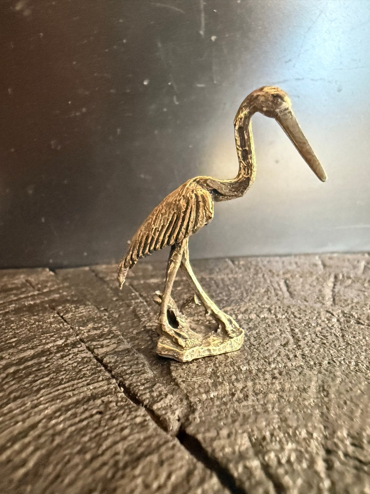 Zilveren Miniatuur Ooievaar Beeldje - Gedetailleerd, Verzenden, Zilver